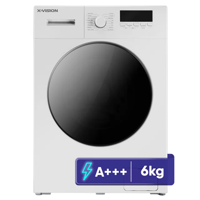 ماشین لباسشویی 6 کیلوگرم اتوماتیک ایکس ویژن مدل TE62-AW/AS 102574126